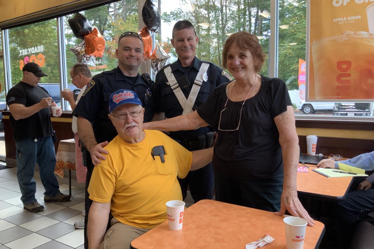 Two Officers with Man and Woman
